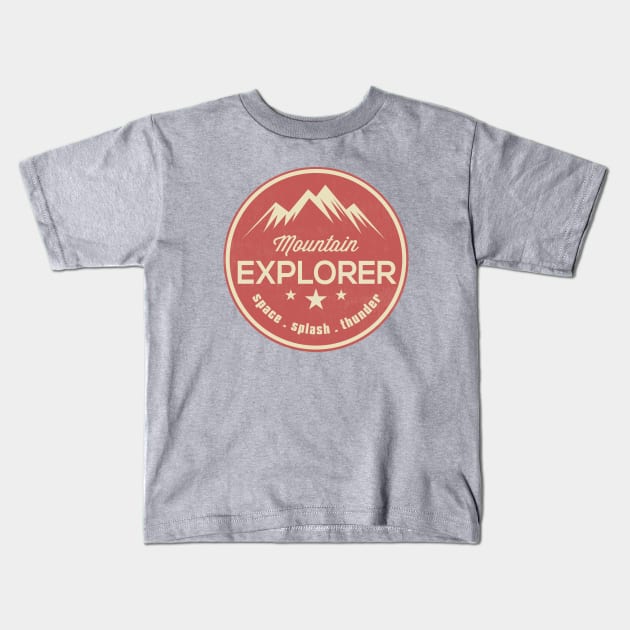 Mountain Explorer Kids T-Shirt by SlothCloths